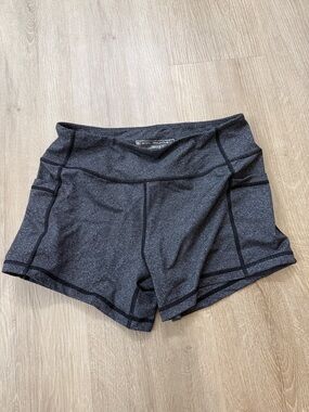 Born Primitive Heathered Dark Gray Performance Bike Shorts